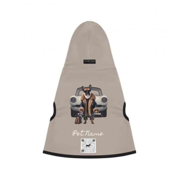 Pet Hoodie with QR Code - Frenchie