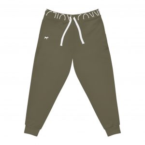 Unisex Athletic Joggers - Olive Green