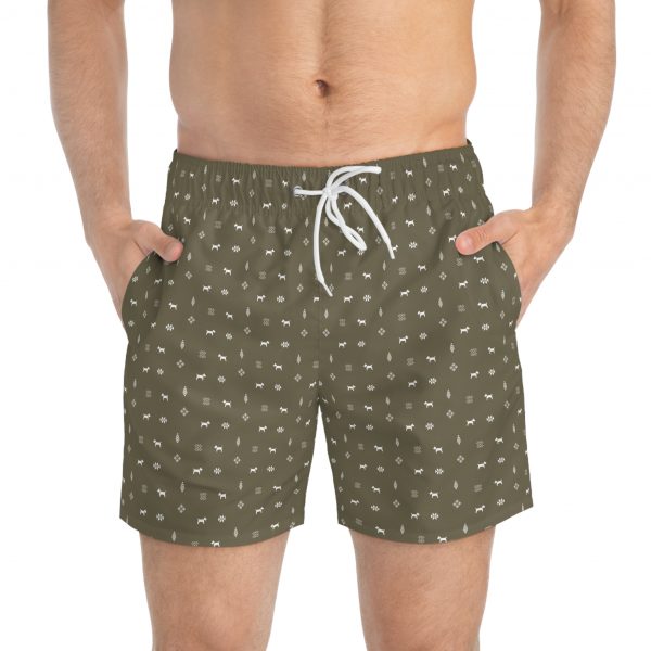 Swim Trunks - Olive Green - Image 22