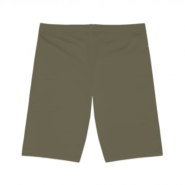 Women's Bike Shorts - Olive Green - Image 2