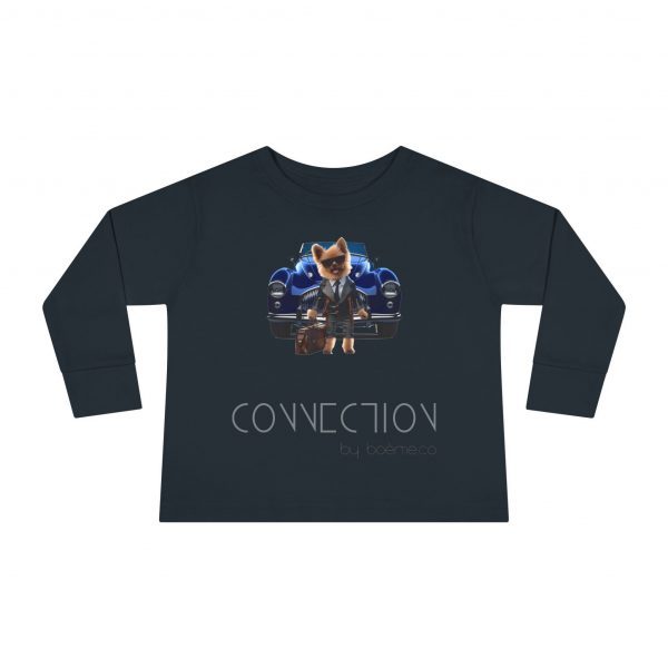 Toddler EasyTear™ Long Sleeve Tee - Navy - Image 5