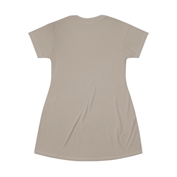Women's T-Shirt Dress - Beige - Image 2