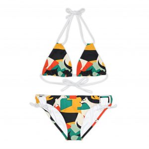 Strappy Bikini Set -Pop Art