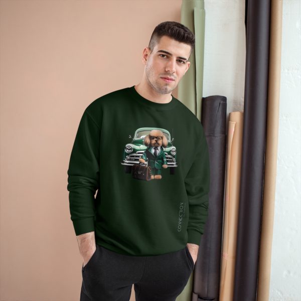 Unisex Champion™ Sweatshirt - Dark Green - Image 3