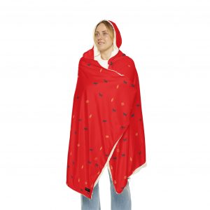 Hooded Sherpa Fleece Blanket