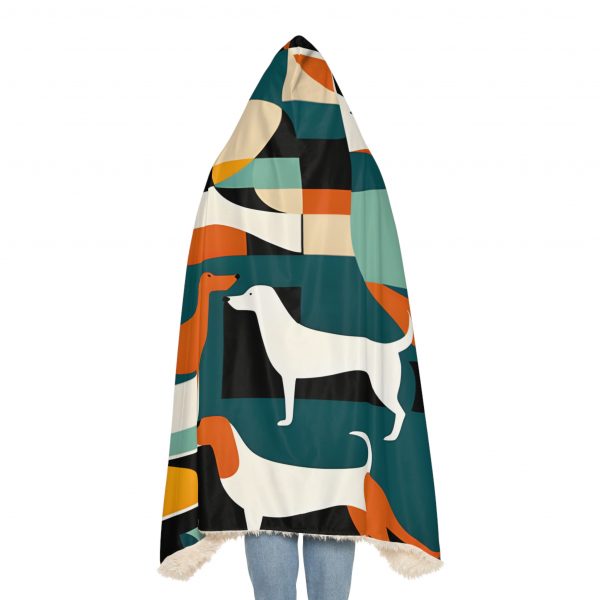 Hooded Sherpa Fleece Blanket- Pop Art - Image 6