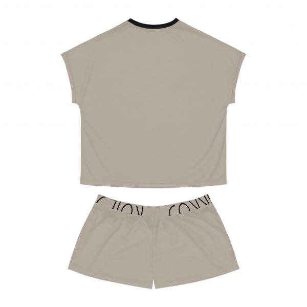 Women's Short Pajama Set - Beige - Image 2