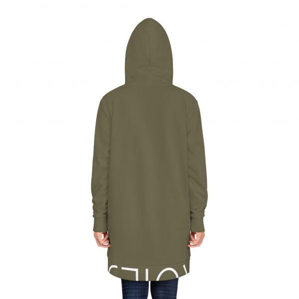 Women's Hoodie Dress - Olive Green - Image 14