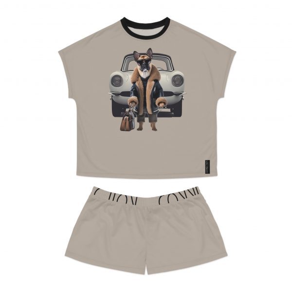 Women's Short Pajama Set - Beige