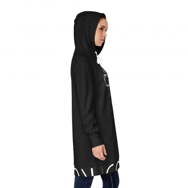 Women's Hoodie Dress - Black - Image 10