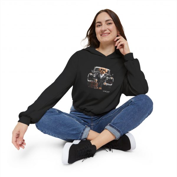 Women's Cinched Bottom Hoodie - Black - Image 5