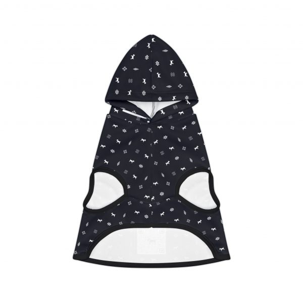 Pet Hoodie- Gabbeh pattern- Navy - Image 2