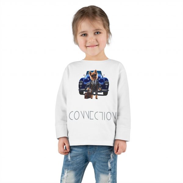 Toddler EasyTear™ Long Sleeve Tee - Navy - Image 4