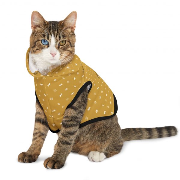 Pet Hoodie- Gabbeh pattern - Mustard - Image 5