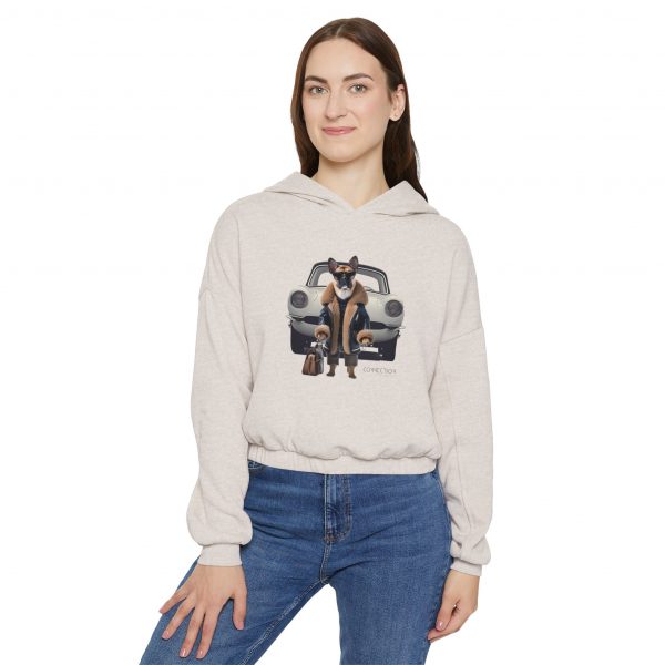 Women's Cinched Bottom Hoodie - White - Image 3