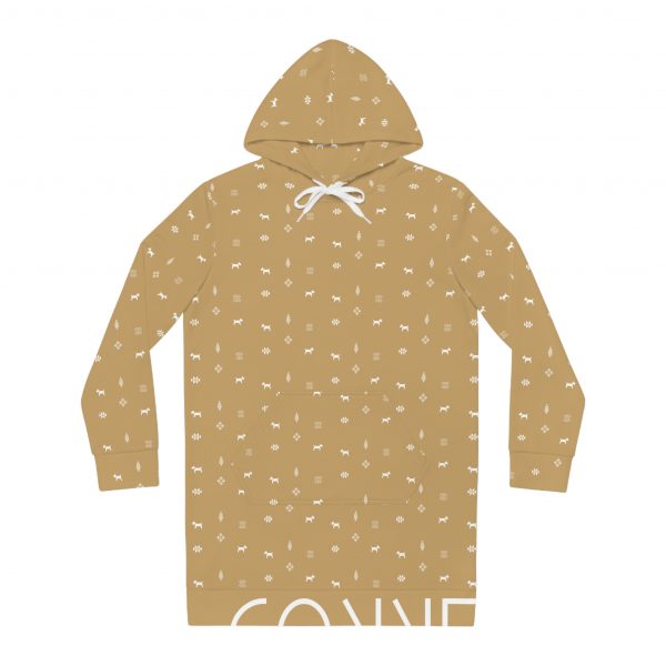 Women's Hoodie Dress - Mustard - Image 6