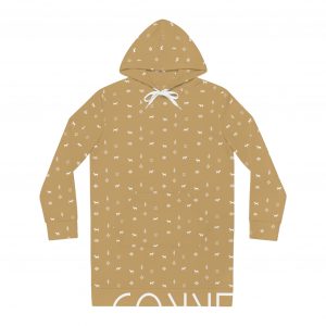 Women's Hoodie Dress - Mustard