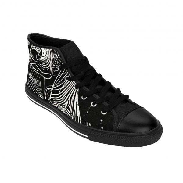 Men's Classic Sneakers -  Graffiti-Print - Image 9