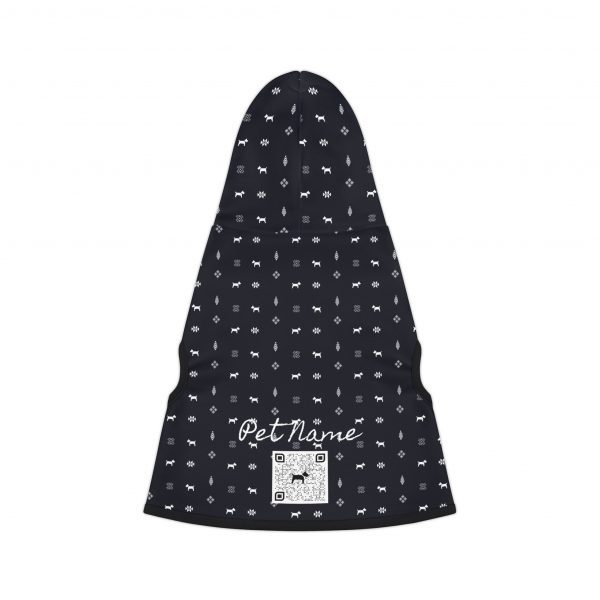 Pet Hoodie- Gabbeh pattern- Navy