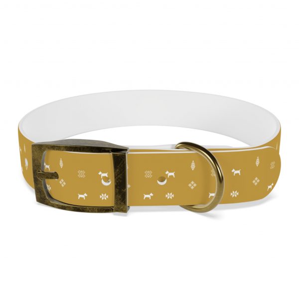 Dog Collar - Gabbeh pattern- Mustard - Image 8