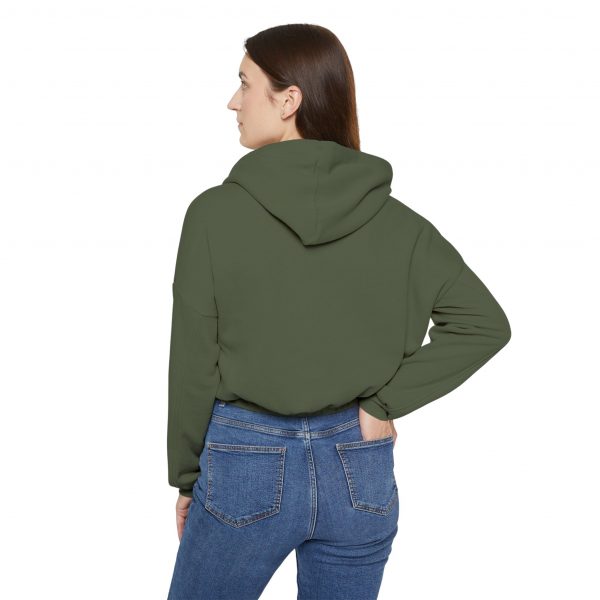 Women's Cinched Bottom Hoodie - Green - Image 4