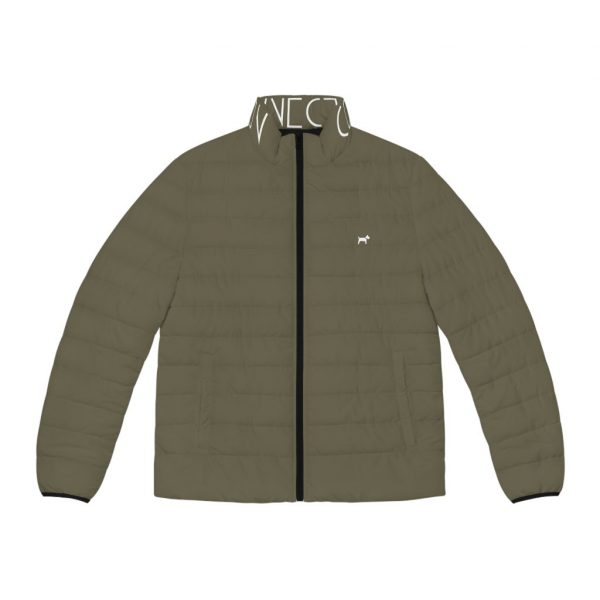 Men's Puffer Classic Jacket - Olive Green