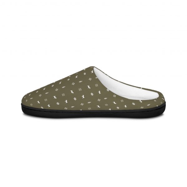 Women's Indoor Slippers- Green Olive - Image 3