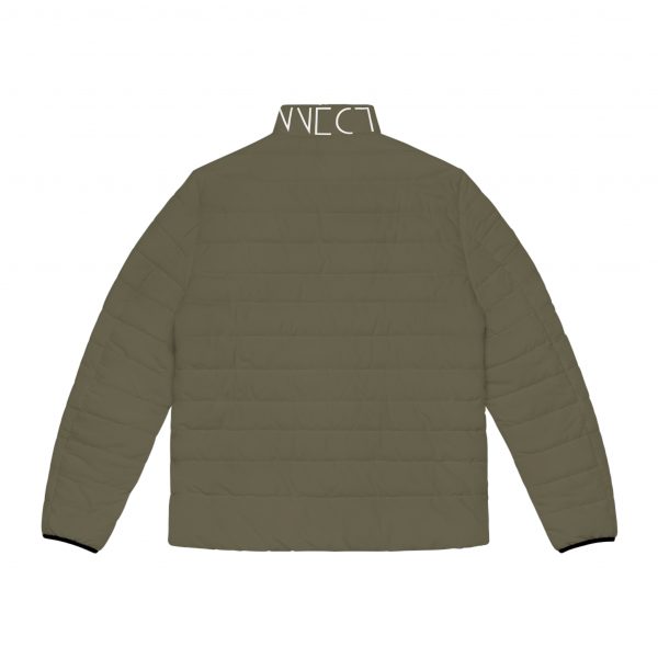 Men's Puffer Classic Jacket - Olive Green - Image 2