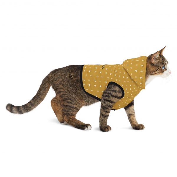 Pet Hoodie- Gabbeh pattern - Mustard - Image 6