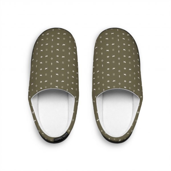 Women's Indoor Slippers- Green Olive