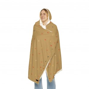 Hooded Sherpa Fleece Blanket