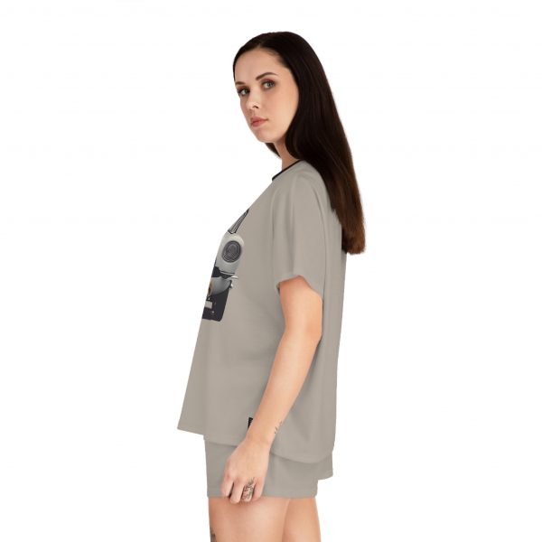 Women's Short Pajama Set - Beige - Image 6