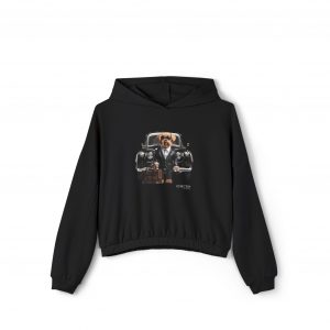 Women's Cinched Bottom Hoodie - Black