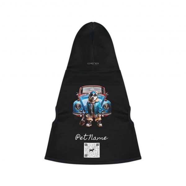 Pet Hoodie with QR Code - Husky