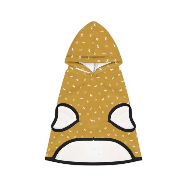 Pet Hoodie- Gabbeh pattern - Mustard - Image 2