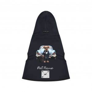 Pet Hoodie with QR Code - Doodle