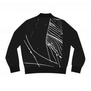 Women's Bomber Jacket - Graffiti-Print
