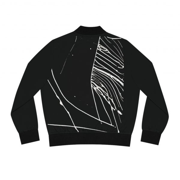 Women's Bomber Jacket -  Graffiti-Print - Image 2