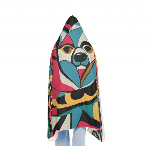 Hooded Sherpa Fleece Blanket- Pop Art - Image 3