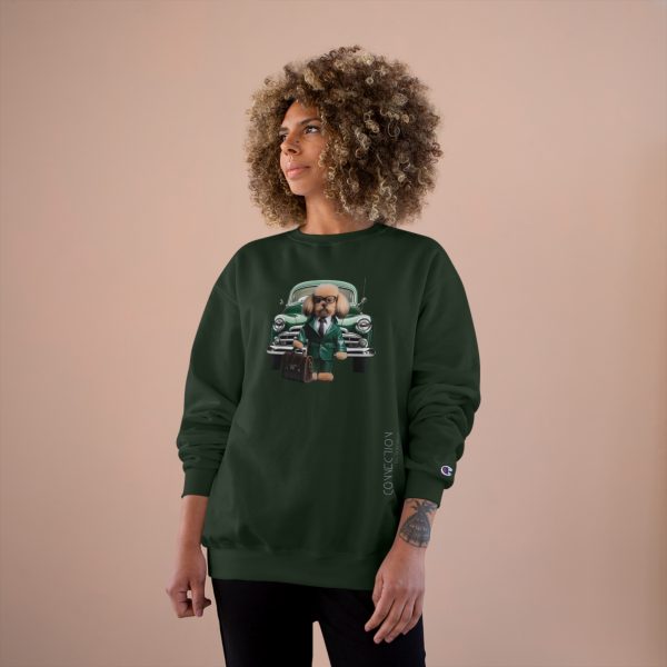 Unisex Champion™ Sweatshirt - Dark Green - Image 4
