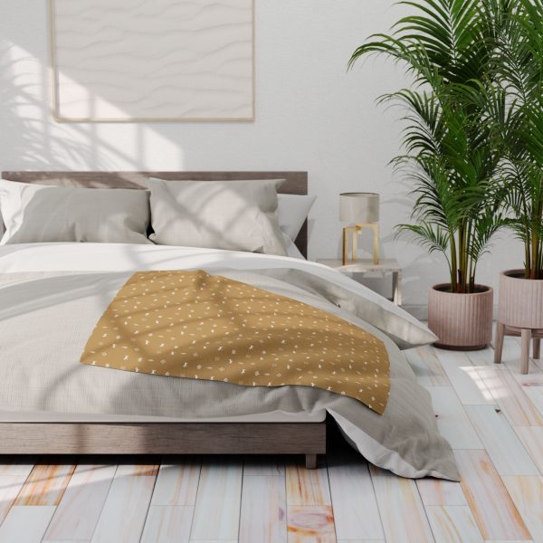 Arctic Fleece Blanket- Mustard - Image 5