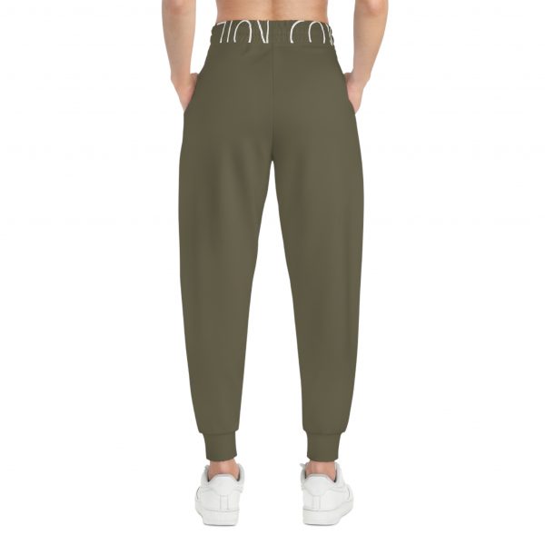 Unisex Athletic Joggers - Olive Green - Image 14