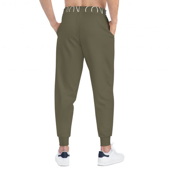 Unisex Athletic Joggers - Olive Green - Image 25