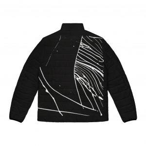 Men's Puffer Jacket - Graffiti-Print