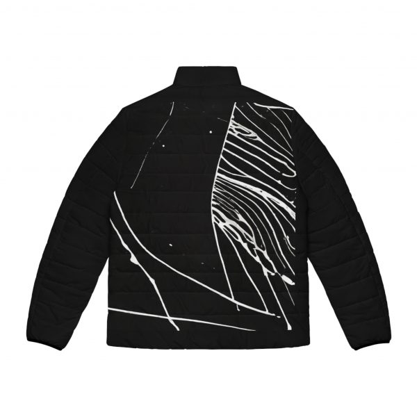 Men's Puffer Jacket -  Graffiti-Print - Image 2