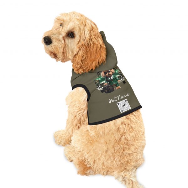 Pet Hoodie with QR Code - Cavapoo - Image 4