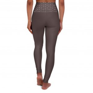 High Waisted Yoga Leggings - Chocolate