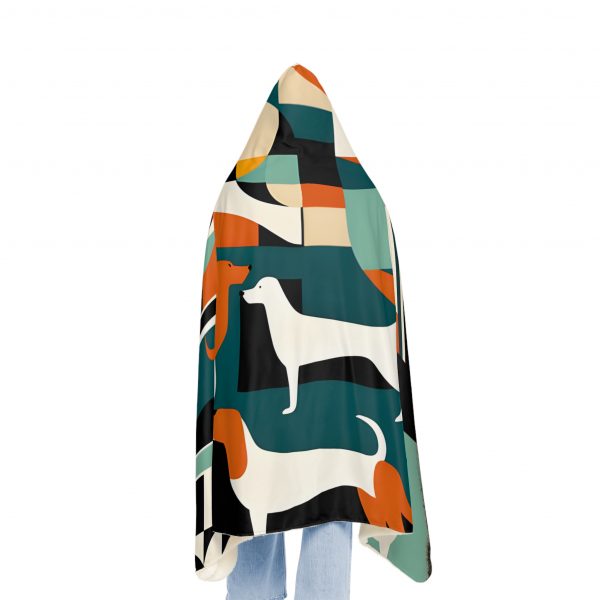 Hooded Sherpa Fleece Blanket- Pop Art - Image 3