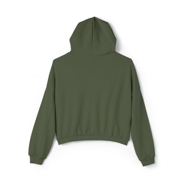 Women's Cinched Bottom Hoodie - Green - Image 2