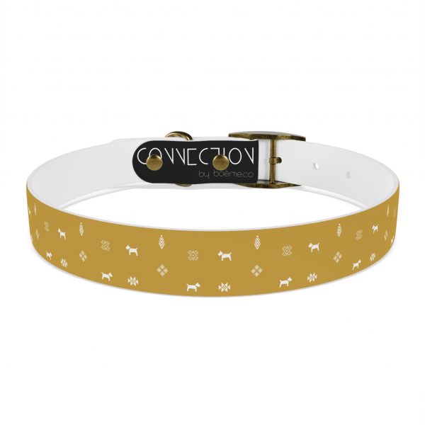 Dog Collar - Gabbeh pattern- Mustard - Image 3